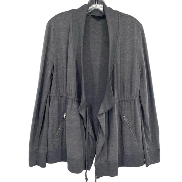 All Saints Jackets & Blazers - All Saints Gina Drape Jersey Drawstring Jacket
